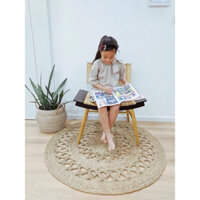 Thảm cói tròn trải nhà Decor trang trí nhà
