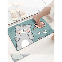 Thảm cửa có thể giặt bằng máy, thảm cạo chân ở lối vào, thảm chống trượt, thảm hoạt hình cho lối vào nhà