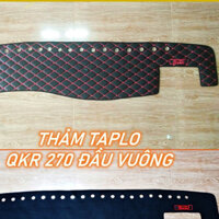 Thảm da cacbon lót taplo xe tải ISUZU QKR 1T9 2T4 2T8 ĐẦU VUÔNG có viền ren