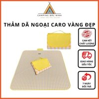 Thảm dã ngoại picnic caro Vàng decor chụp ảnh ngoài trời cực đẹp