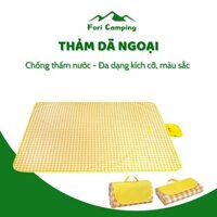 Thảm Dã Ngoại Picnic Gấp Gọn Chống nước Chống thấm Kẻ sọc - Bạt căm trại du lịch 2 kích thước