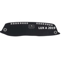 Thảm da Taplo vân Carbon Cao cấp dành cho xe Vinfast Lux A2.0 2019 có khắc chữ Vinfast Lux A và cắt bằng máy lazer