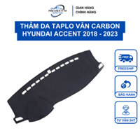 Thảm da Taplo vân Carbon Hyundai Accent 2018 - 2023 - loại 3 lớp