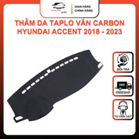 Thảm da Taplo vân Carbon Hyundai Accent 2018 - 2023 - loại 3 lớp