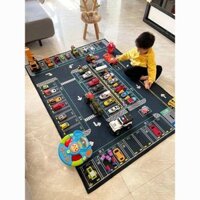 Thảm đất, bãi đậu xe, trò chơi bò trẻ em, phòng khách mẫu giáo, giáo dục sớm, phòng ngủ, vận chuyển đường sắt, chăn đồ chơi