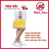 Thảm du lịch dã ngoại gấp gọn chống thấm nước, chiếu ngủ văn phòng chống nhăn tiện lợi [ MÀU NGẪU NHIÊN ]