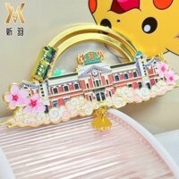 Thẩm Dương Tử Cấm Thành Miếng Dán Tủ Lạnh Văn Hóa Sáng Tạo Phong Cách Trung Hoa Tử Cấm Thành Trượt Kim Loại Trượt Tàu Nhỏ Lưu Niệm Xây Dựng Souven