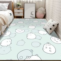 Thảm Gia Đình Hoạt Hình Dễ Thương Phòng Ngủ Chăn Đầu Giường Bay Cửa Sổ Chăn Full Tatami Thảm Trải Sàn Chống Vết Bẩn Dễ Dàng Vệ Sinh Thảm Lót Sàn-Nhật Bản Thảm Nệm Tatami