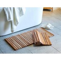 Thảm gỗ chống trượt cho nhà tắm/ Thảm gỗ cuộn thông minh/Tấm lót sàn phòng tắm bằng gỗ chống thấm cao cấp