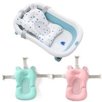 Thảm hỗ trợ ghế tắm cho bé có thể gập lại / Ghế lót bồn tắm cho bé / Đệm cơ thể mềm mại chống trượt cho trẻ sơ sinh