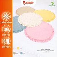 Thảm Hoa Tròn Anminaza, Thảm Cao Cấp cho bé (80x80cm) Babibu