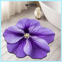 Thảm hoa WITTE, Thảm trải sàn in hoa mẫu đơn, Thảm trải bàn hình đặc biệt ISN 60 * 60cm Phòng tắm