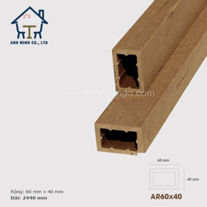 Tham lam gỗ nhựa Awood AR60x40-Wood
