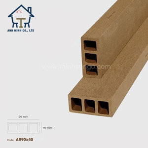 Tham lam gỗ nhựa Awood AR90x40-Wood