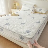 Thảm làm mát latex đơn giản mới, có 25 kiểu dáng, in lụa làm mát, mát nhưng không lạnh, ga trải giường lụa làm mát cho giường đơn/siêu đơn/queen/king/siêu king.