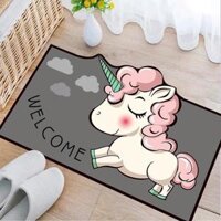 Thảm lau chân 3D, thảm lau chân hoạt hình giao hình ngẫu nhiên