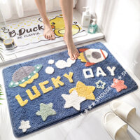 Thảm Lau Chân Chùi Chân Nhà Tắm KR02 chống trượt 3d nhà bếp welcome cao cấp giá rẻ khách sạn đế cao su hút nước - LC12