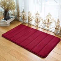 Thảm Lau Chân Chùi Chân Nhà Tắm KR02 chống trượt 3d nhà bếp welcome cao cấp giá rẻ khách sạn đế cao su hút nước - ĐỎ KR02
