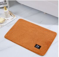 Thảm Lau Chân Chùi Chân Nhà Tắm chống trượt 3d nhà bếp welcome cao cấp giá rẻ khách sạn đế cao su hút nước - MÀU VÀNG ĐẬM