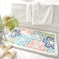 Thảm Lau Chân Chùi Chân Nhà Tắm KR02 chống trượt 3d nhà bếp welcome cao cấp giá rẻ khách sạn đế cao su hút nước - LC08