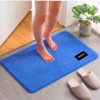 Thảm Lau Chân Chùi Chân Nhà Tắm chống trượt 3d nhà bếp welcome cao cấp giá rẻ khách sạn đế cao su hút nước - MÀU XANH BIỂN
