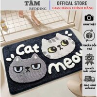 Thảm lau chân lông cừu 3D, thảm nhà tắm chống trơn trượt, mềm mại siêu thấm, thảm 50x80