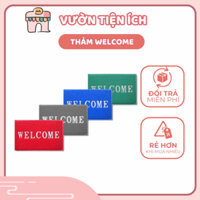 Thảm lau chân nhựa rối có chữ Welcome 3A size lớn 120x150 cm chất liệu nhựa chống trơn trượt cao Vườn Tiện Ích