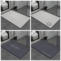 Thảm Lau Chân phòng tắm  siêu thấm hút nước dễ chùi đế cao su chống trơn trượt - Thảm lau chân cao cấp