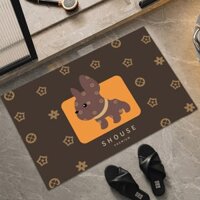 Thảm Lau Chân Silicon phòng tắm SHOUSE siêu thấm hút nước đế cao su chống trơn trượt - CN-06