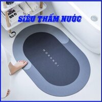 Thảm lau chân silicon -Thảm hút nước siêu thấm - Thảm lau chân chống trơn trượt- Siêu chống thấm