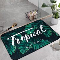 Thảm lau chân, thảm chùi chân vải ép thấm hút nước tốt, đế cao su chống trơn trượt KT 40x60cm - Hàng nhập khẩu - tropical