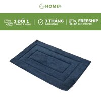 Thảm lau chùi chân chống trượt HOME99 chất liệu sợi len lông cao cấp, hoạ tiết kẻ 3 ô mềm mại, thấm nước TC01 KE3O