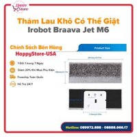 Thảm Lau Khô có thể giặt cho robot lau nhà Irobot Braava Jet M6