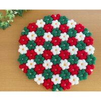 Thảm len hoa handmade