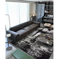 Thảm len trải sàn hoạ tiết đốm đen chống thấm nước / Black Spot Rug