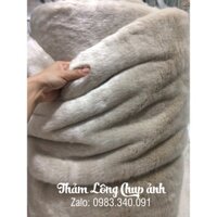 Thảm lông chụp ảnh màu Kem dày mịn - 1m x 1m6