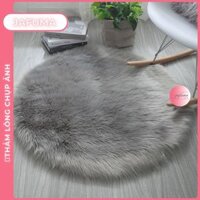 Thảm lông chụp ảnh quần áo [nhiều màu] đường kính 1m