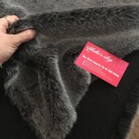 🎗Thảm lông chụp ảnh - trải sàn - xám tiêu