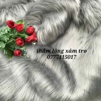 Thảm lông chụp ảnh trang trí xám tro