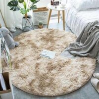 Thảm lông chụp hình, thảm lông trải sàn lông tròn kích thước 1m x 1m tròn