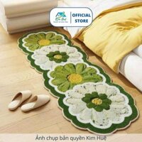 Thảm lông cừu trải sàn phòng ngủ, phòng khách và cửa ra vào, thảm lông ngắn cao cấp (50x120cm) - Trang trí kim Huệ