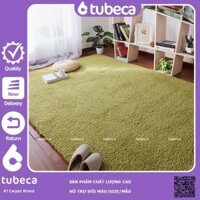 Thảm Lông Cừu Trải Sàn Phòng Ngủ | Màu Xanh Cỏ | Thảm Cao Cấp | Dày Dặn | Cực Êm | 2m x 1m6 | TUBECA