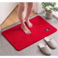 Thảm Lông Len TOKDODO Chống Trơn Trượt - Đỏ Tươi