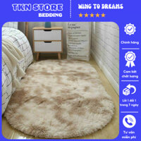 Thảm lông loang trải sàn chống trơn trượt , Thảm lông decor phòng ngủ kích thước 1m6 x 1m nhiều màu