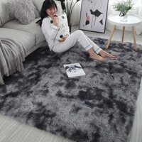 Thảm Lông Loang Trải Sàn Lông Dầy Hàng Đẹp 2020 ( Kích Thước 1m6 x 2m - Mặt Sau Chồng trơn trượt) tang kèm thảm chân