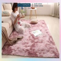 Thảm Lông Trải Sàn 1m2 x 1m6, 1m6 x 2m, 1m6 x 2m3 Sang Trọng, Hiện Đại Cho Phòng Khách, Ngủ, Chụp Hình và Các Sự Kiện- Chính HÃNG MINIIN - 1m6 x 2m3  - Hồng loang