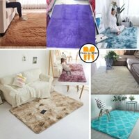 Thảm lông trải sàn chất vải loang hoặc trơn hàng nhập khẩu cao cấp