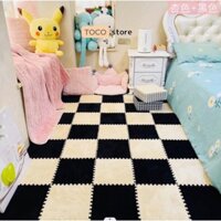 Thảm lông trải sàn nhà,combo 40 tấm thảm ghép lông trải sàn 30x30cm