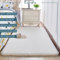 Thảm lông trải sàn phòng khách đẹp giá rẻ | Lông cừu cao cấp phối xoăn | CARUFU