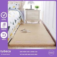 Thảm lông trải sàn phòng ngủ cao cấp, thảm lông CỪU trải sàn phòng khách | 1mx1m6 và 1m6x2m | Tròn 80cm 1m 1m2 TUBECA 03